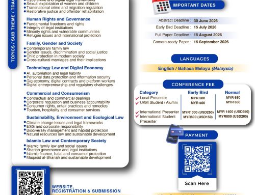 [Extended Abstract Deadline] Call for papers: Tuanku Chancellor International Conference on Law 2026 (TCC 2026)