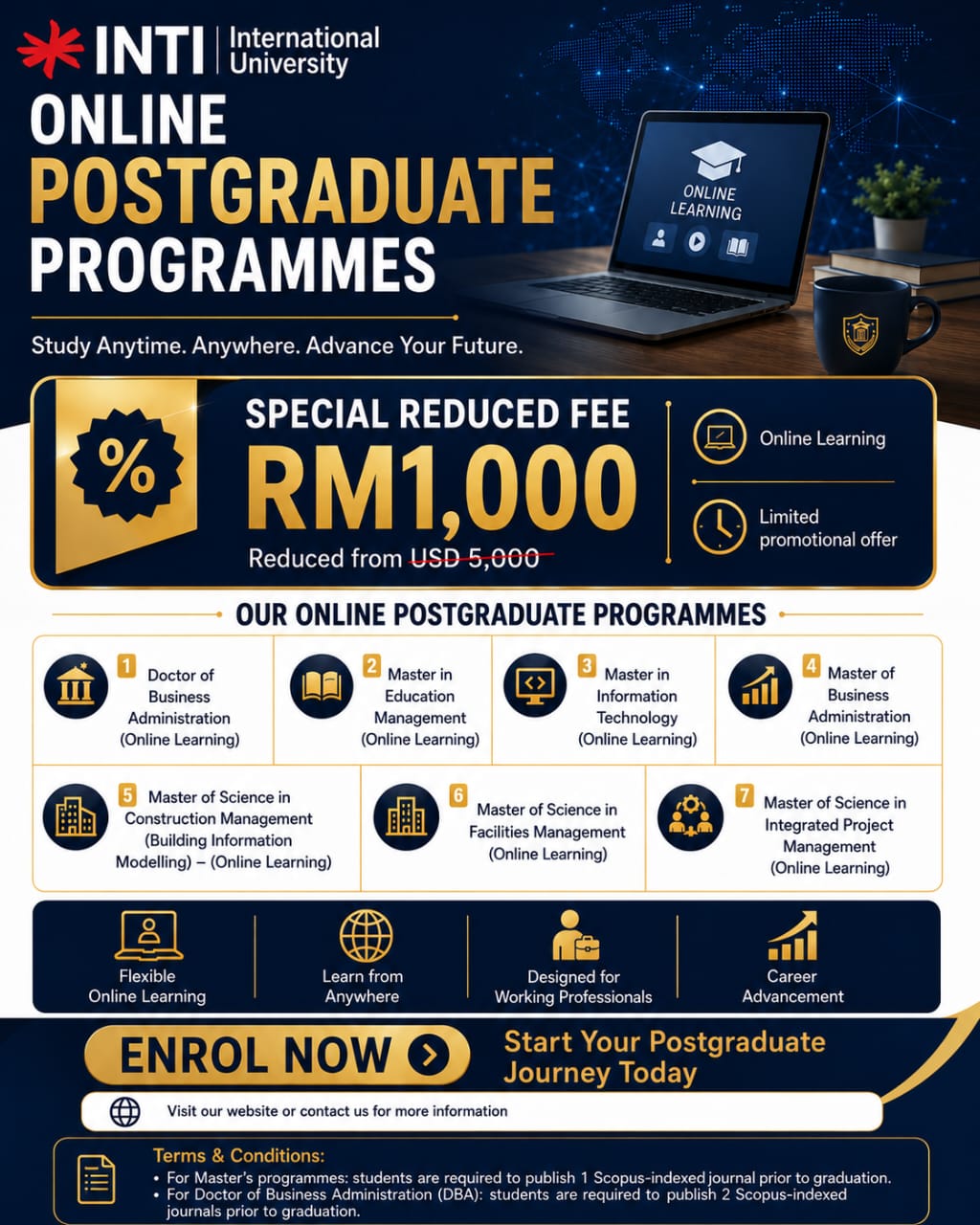 Online Postgraduate Programmes Poster 2026